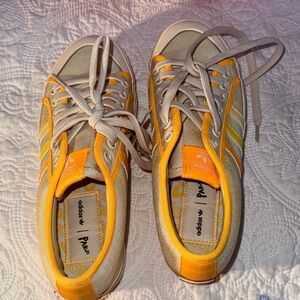 Adidas Gray and Orange Sneakers